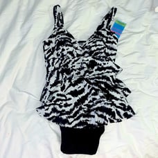 Swim Solutions Black/White One Piece 8