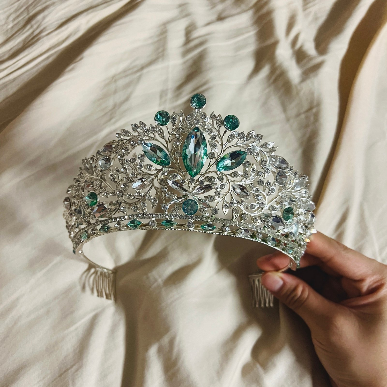 Emerald Quinceañera Tiara
