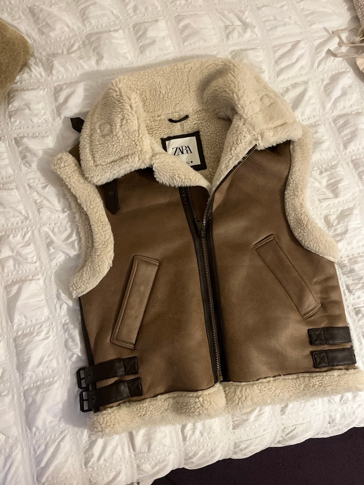ZARA Shearling Vests | Mercari