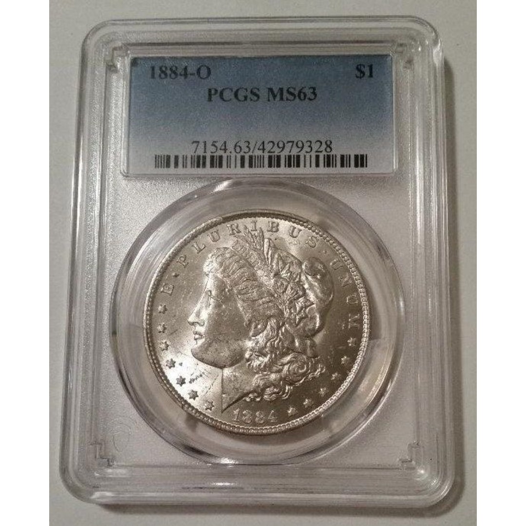 1884 O Morgan Silver Dollar MS63 PCGS