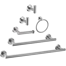 6 piece bathroom hardware
