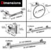 6 piece bathroom hardware