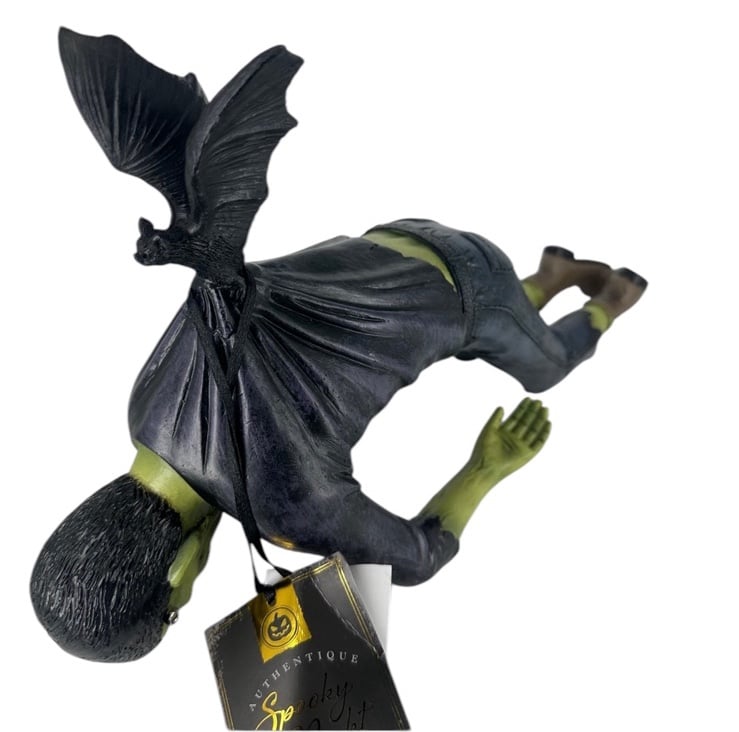 Spooky night Bat Grabbing Frankenstein Halloween Decor NWT