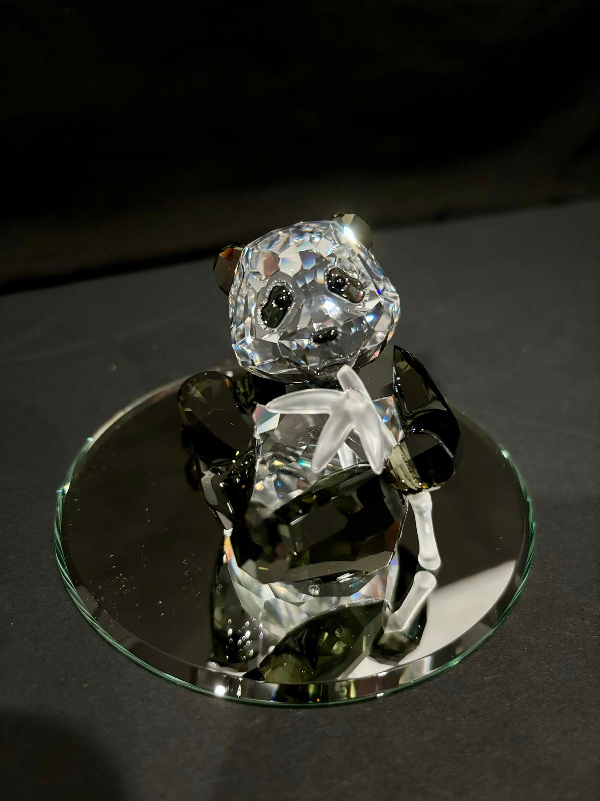 Swarovski Panda Cub Crystal Figurine SCS Limited Edition HAND SIGNED BY ARTIST