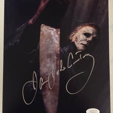 Michael myers james Jude Courtney autographed signed photo proof jsa coa AF66947