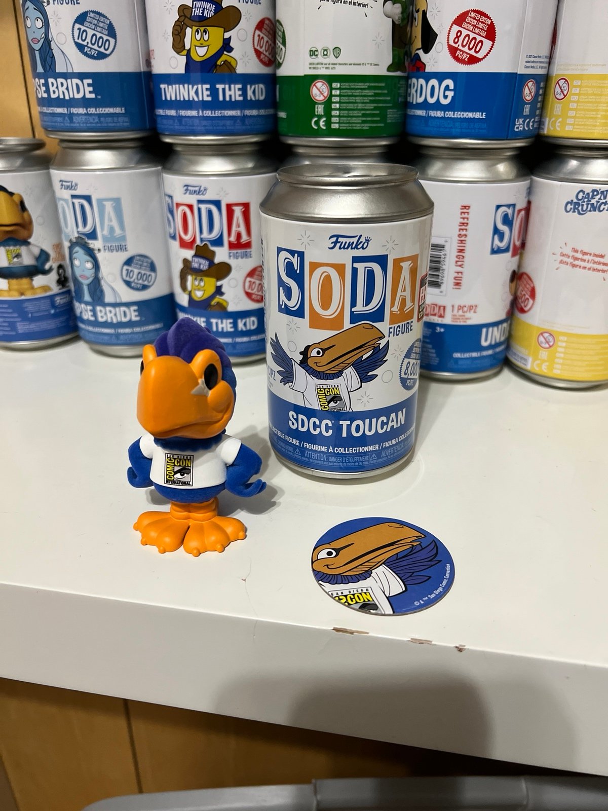 Funko SDCC Toucan Chase Soda