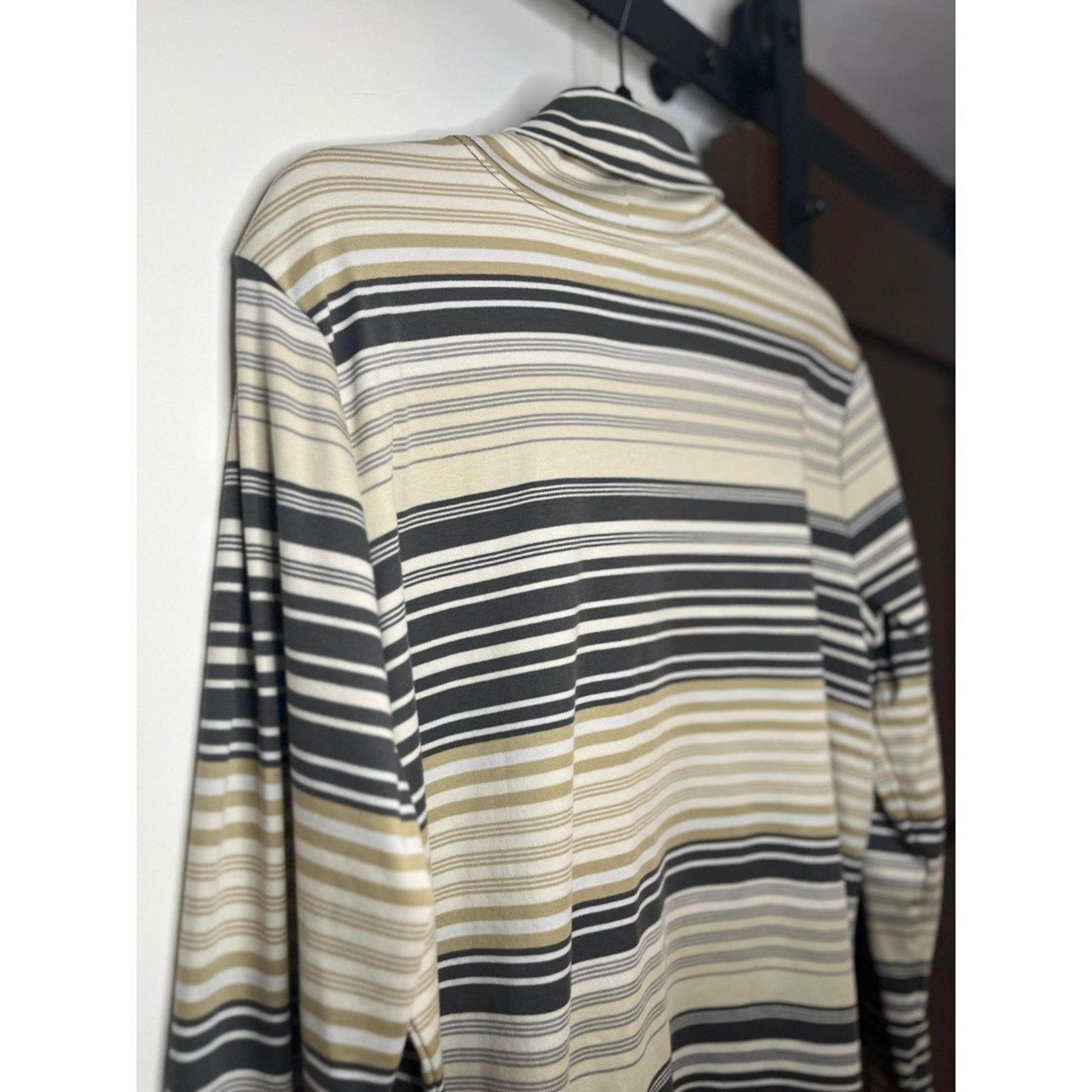 NWT L.L. Bean Pima Cotton Striped Turtleneck – XL Regular