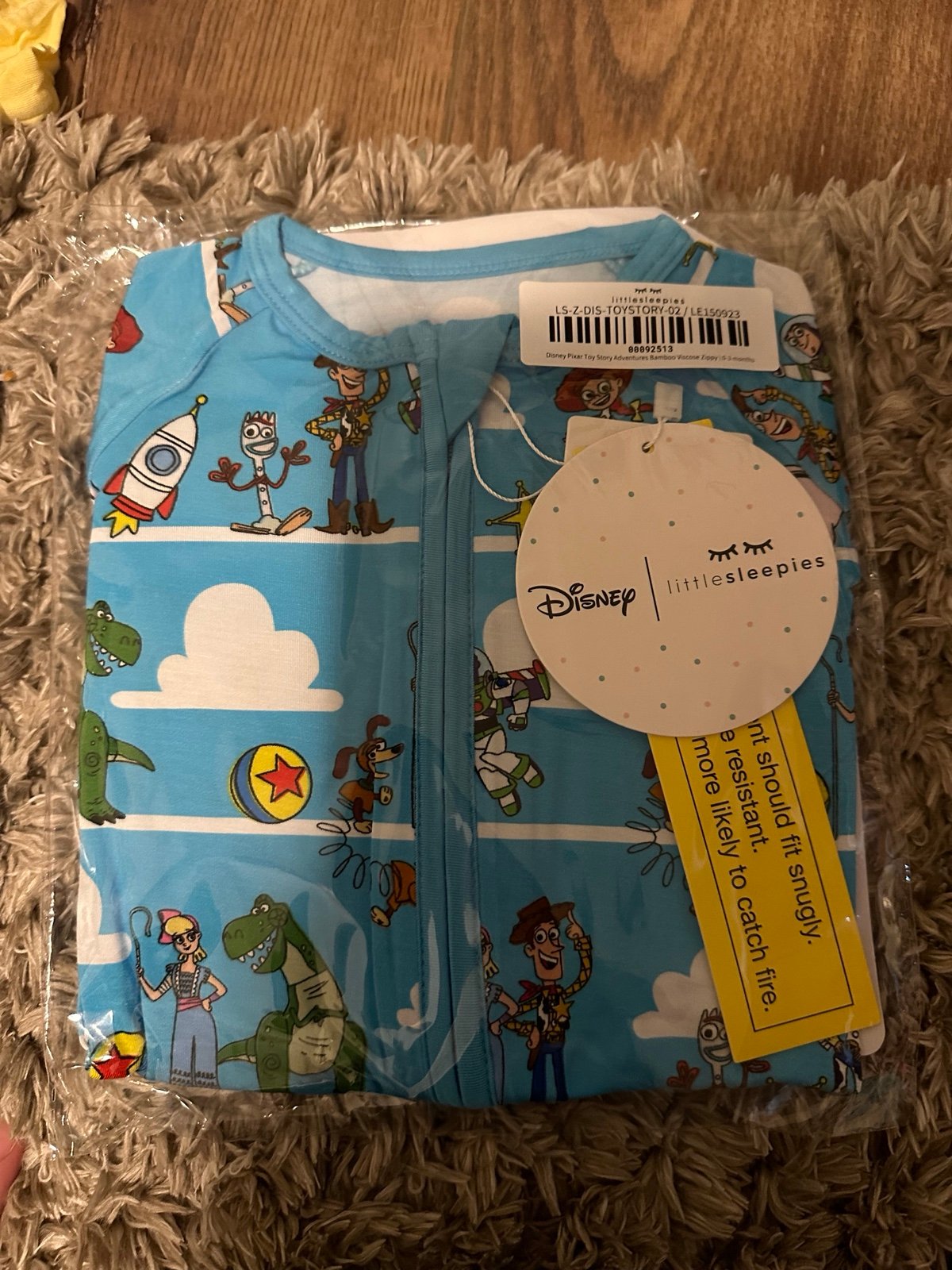 Little Sleepies new in bag Toy Story 0-3 months