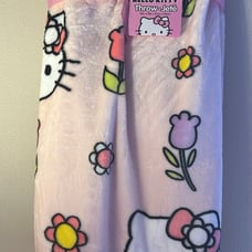 Spring Hello Kitty throw blanket