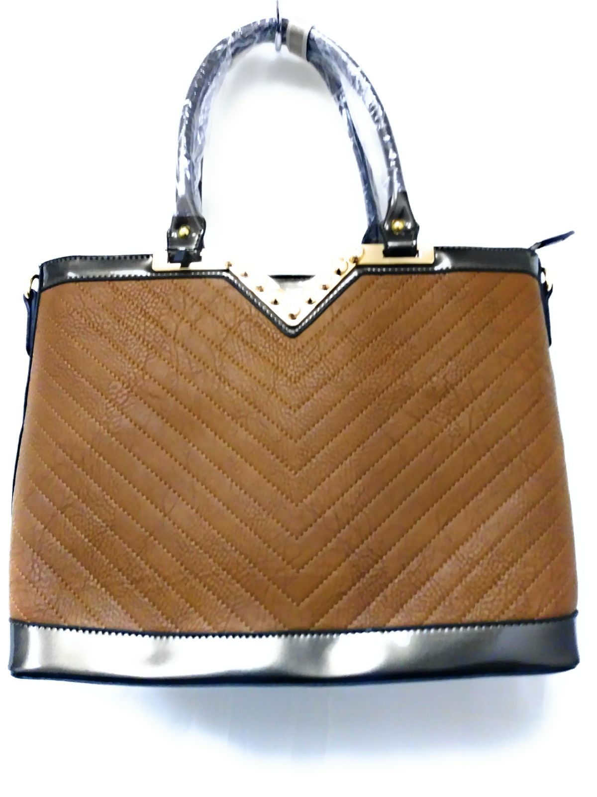 Women's Brown Satchel Handbag Purse