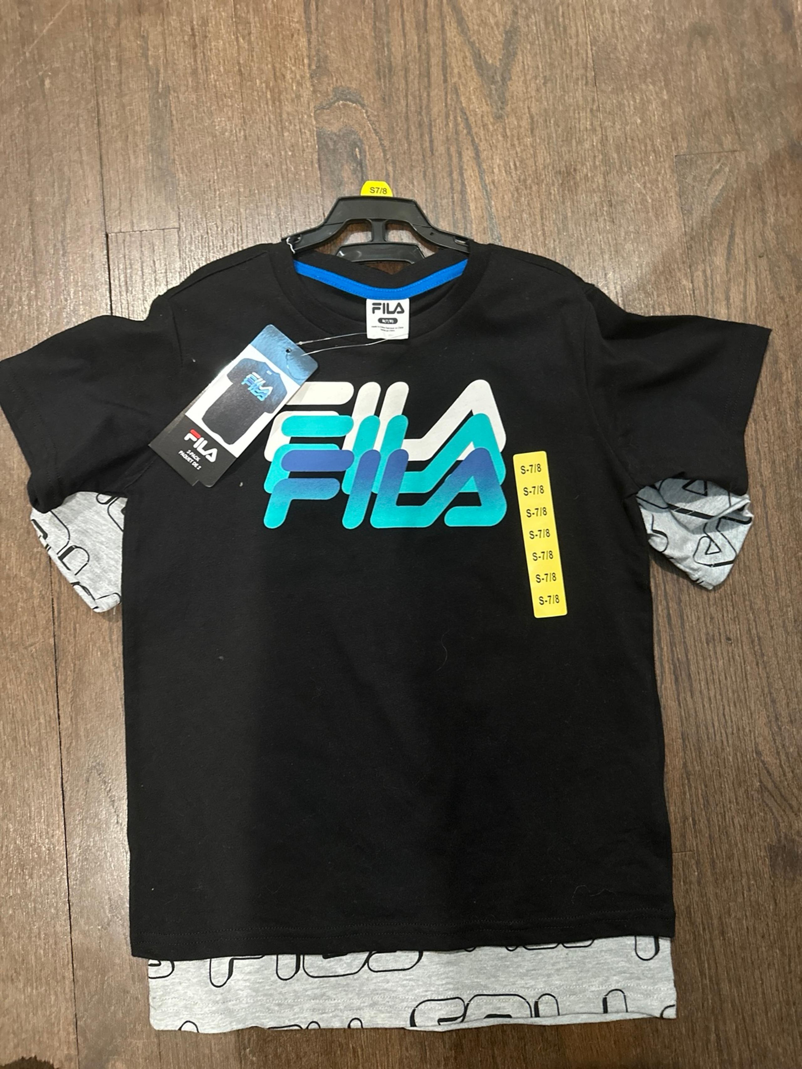 NWT 2 Pack of Fila Boy T Shirts, size S (7/8)