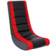 Classic Video Rocker Gaming Chair Faux Leather Mesh Black/Red