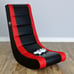 Classic Video Rocker Gaming Chair Faux Leather Mesh Black/Red
