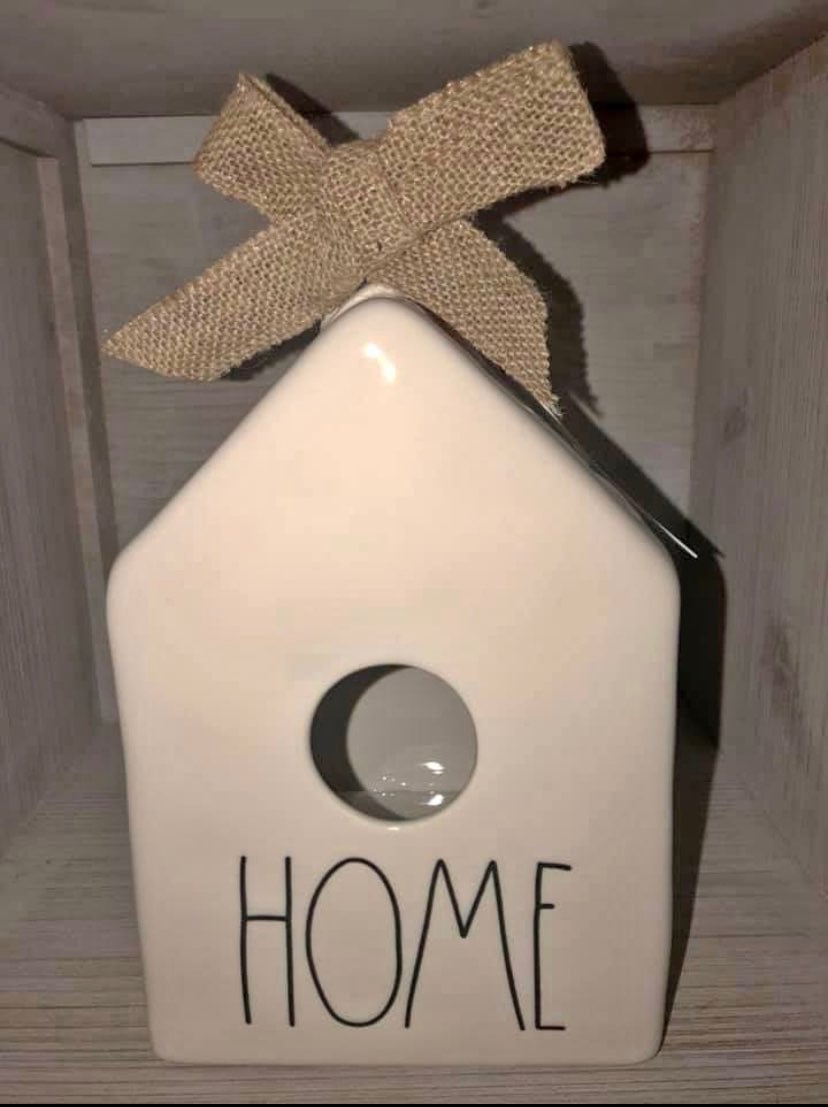 rae dunn home birdhouse