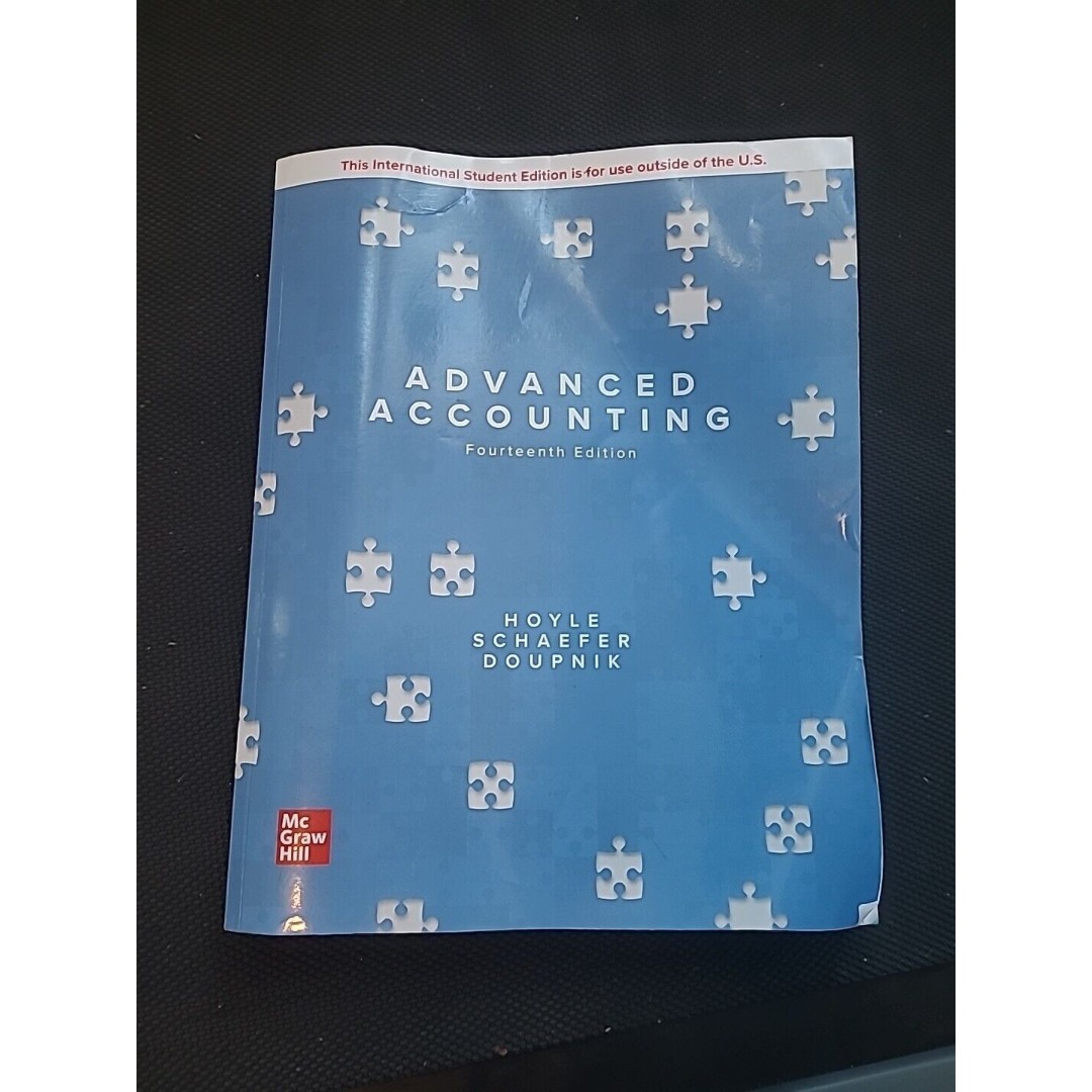 ISE Advanced Accounting by Joe Ben Hoyle Paperback Book 14th Edition Fourteenth