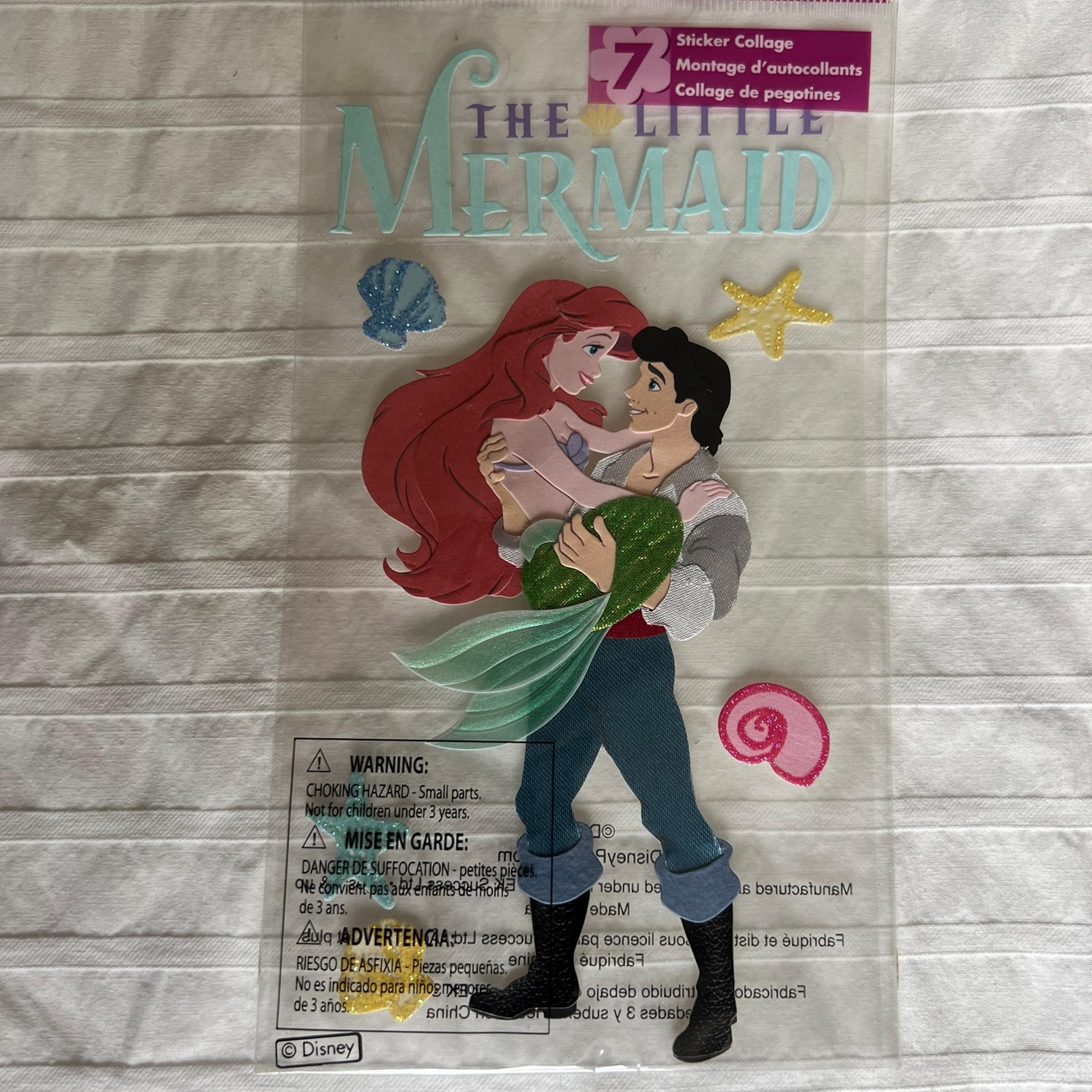 NWT EK Success Jolee’s Disney Little Mermaid Dimensional Sticker Set