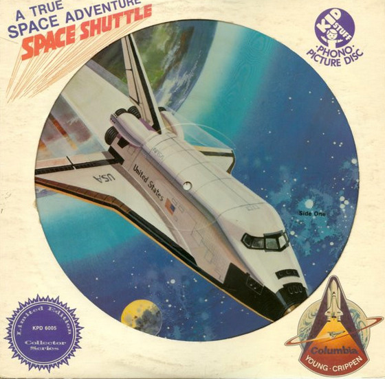 A True Space Adventure: Space Shuttle (1982) Kids Stuff Records picture disc NEW