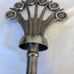 Montaage Vintage Brass Decanter Floral Ornamental Top! Made in India 2000