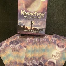 48 Manifestation Moonology Oracle Card Deck W/Guide Book Tarot Deck
