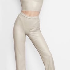 Skims Faux Leather Boot Cut Leggings