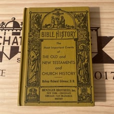 Antique Benziger Brothers Bible History Book