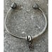 Authentic Pandora Moments Pave open Bangle bracelet with love Charm
