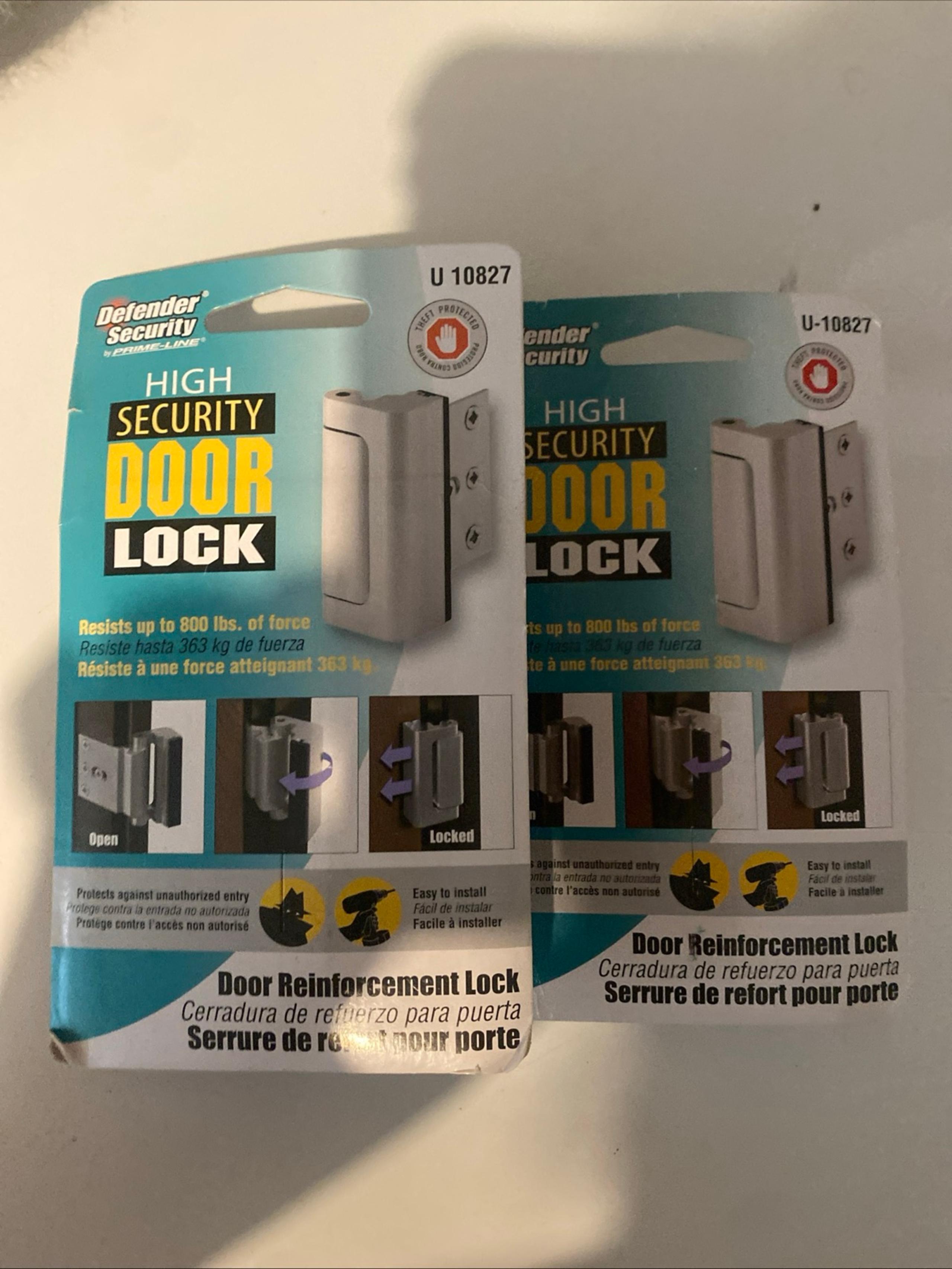 Prime-Line Products U 10827 Door Blocker Entry Door Stop, Satin Nickel Pack Of 2