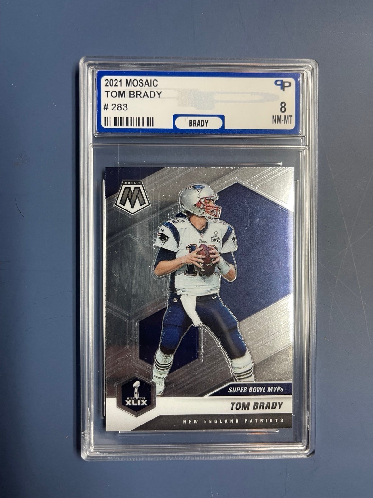 2021 Panini Mosaic - Super Bowl MVPs #283 Tom Brady Grade 8