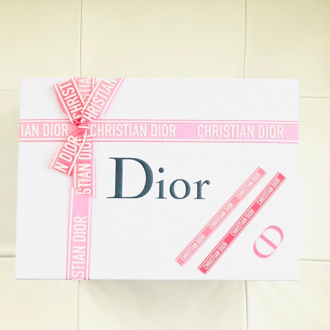 Dior Gift box (12.5 x9 ) w/ Rimantic Pink Ribbon