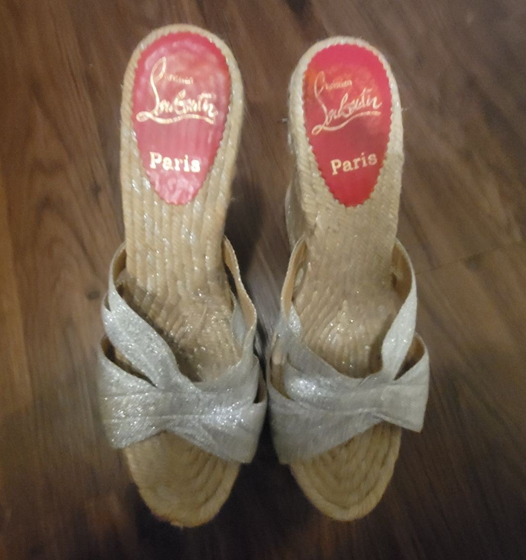 Christian Louboutin Espadrilles Wedges Sandals