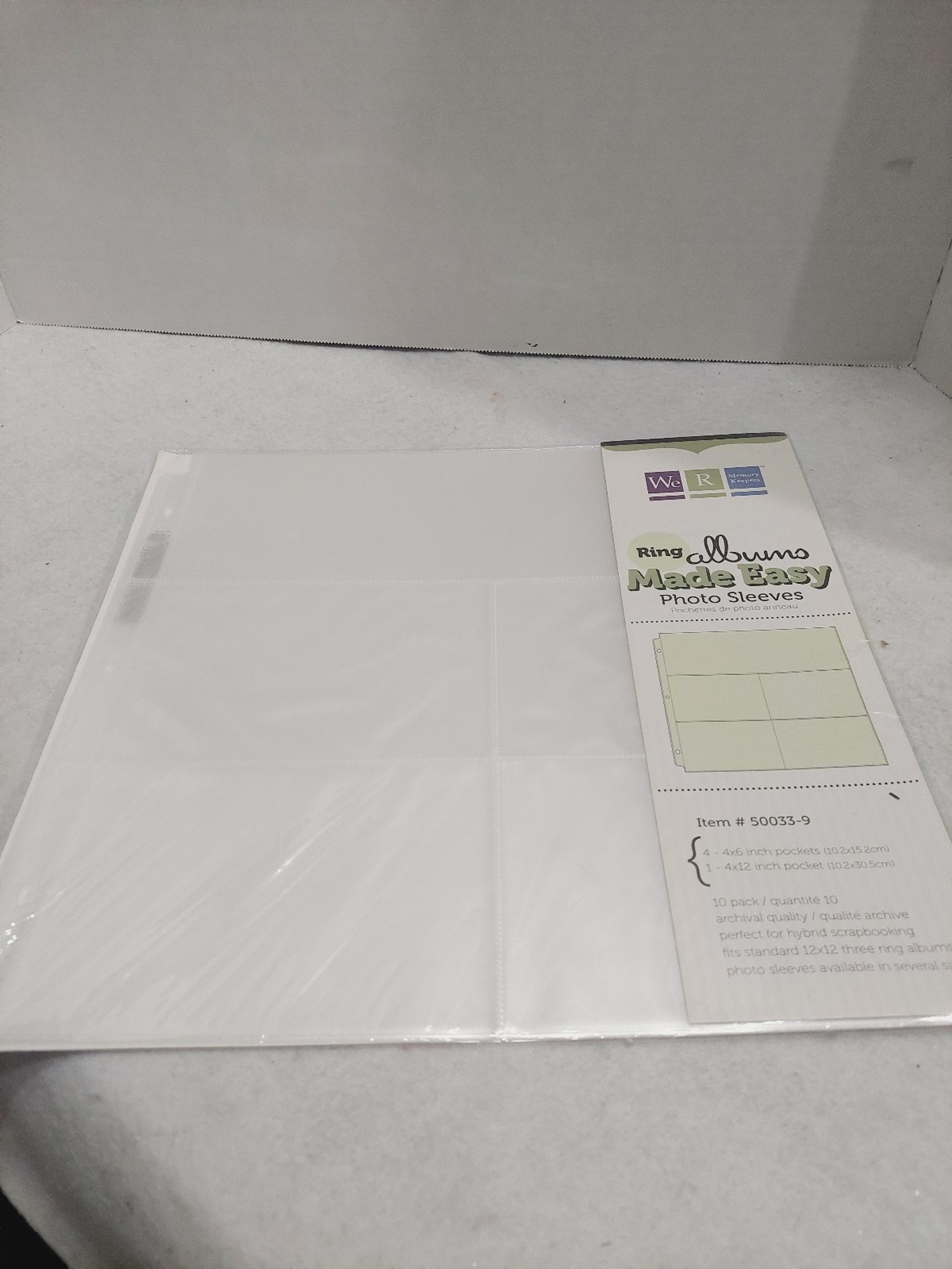Scrapbook sheet protectors (216)