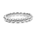 Natural 14k SOLID Rose Gold Beaded Ball Designer Lady's Ring Band 3MM