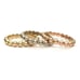 Natural 14k SOLID Rose Gold Beaded Ball Designer Lady's Ring Band 3MM