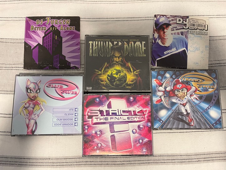 Old School Rave Amsterdam Hardcore Music and Techno Cds, Thunderdome 98 and Misc