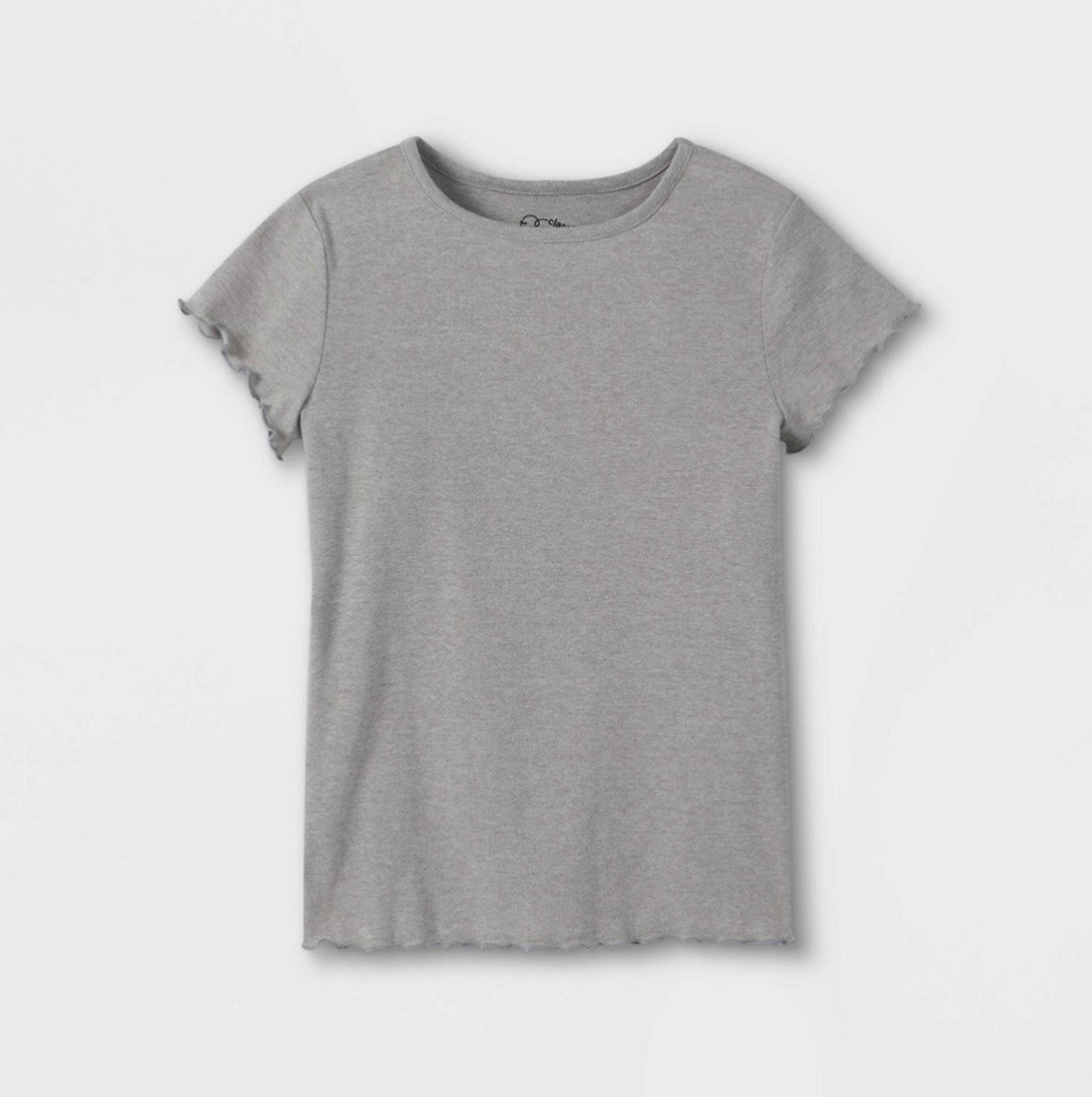Girls Short Sleeve T Shirt Art Class Gray S (6/6X) Cl42
