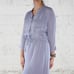 Aritzia Babaton Lilac Purple Silk Drawsring Waist Bennett Mini Dress Size Medium
