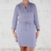 Aritzia Babaton Lilac Purple Silk Drawsring Waist Bennett Mini Dress Size Medium