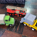 Playmobil Fire Engine Truck #3781 1978 #323 City Service Garbage Truck Recycle