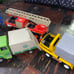 Playmobil Fire Engine Truck #3781 1978 #323 City Service Garbage Truck Recycle