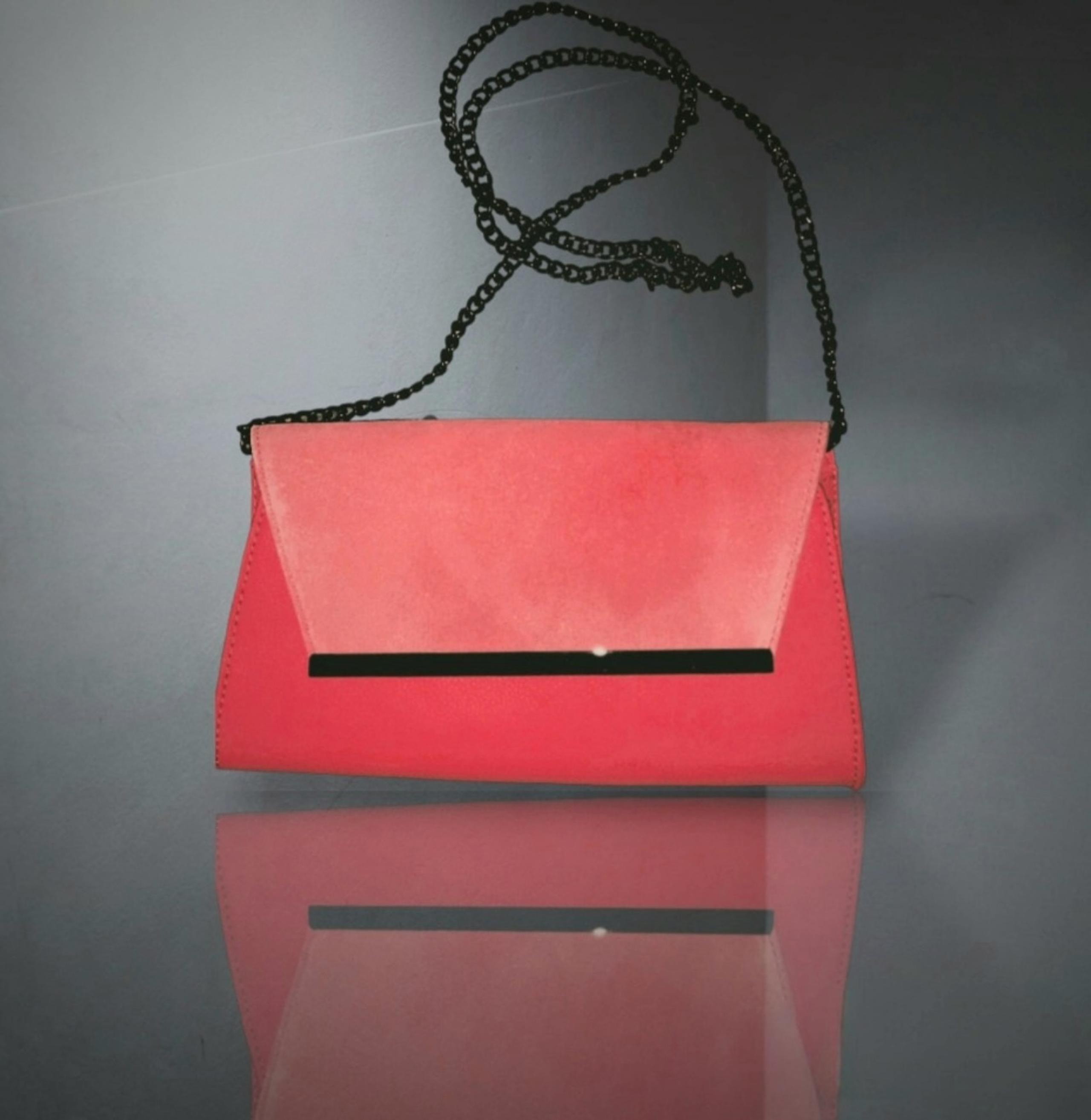 "White House Black Market"  Mauve/Pink clutch & crossbody bag.