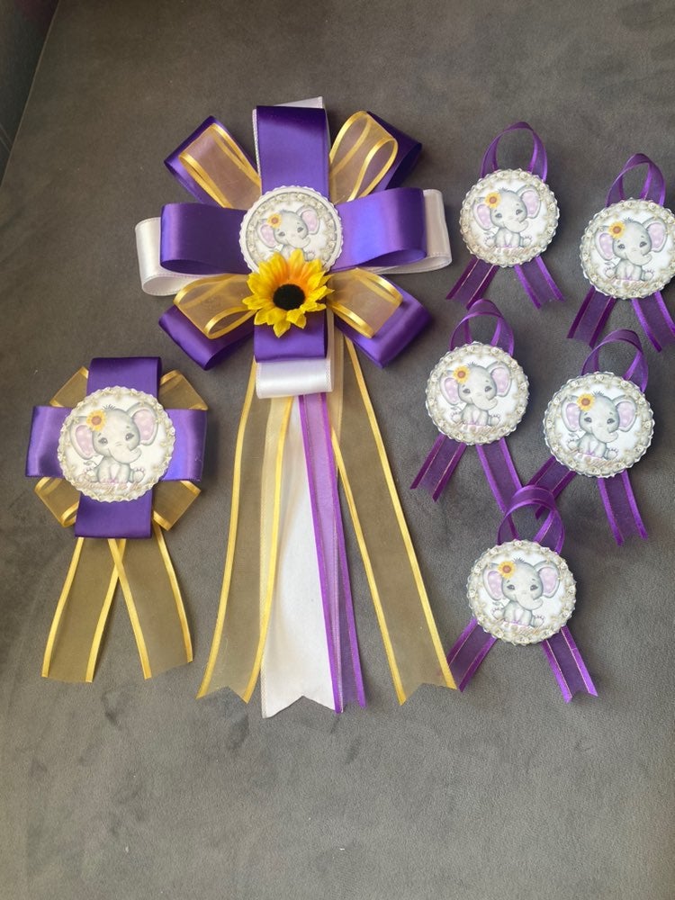 Baby shower corsage's set. 144