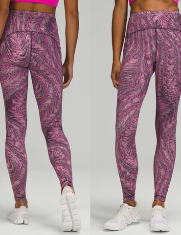 Lululemon Swift Speed High-Rise Tight Sz 8/28 In Dimensional Sonic Pink Multi