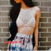 Handmade Crochet Sparkly Boho Beach Chevron Arrowhead Halter Top