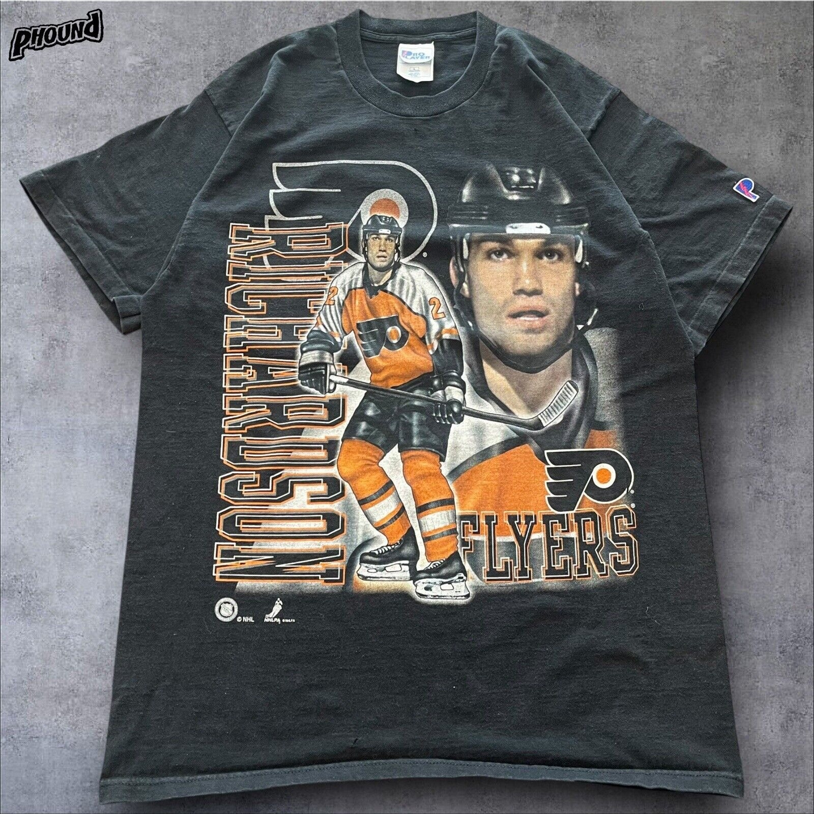 Vtg 90’s Richardson Pro Player Philadelphia Flyers T-Shirt L