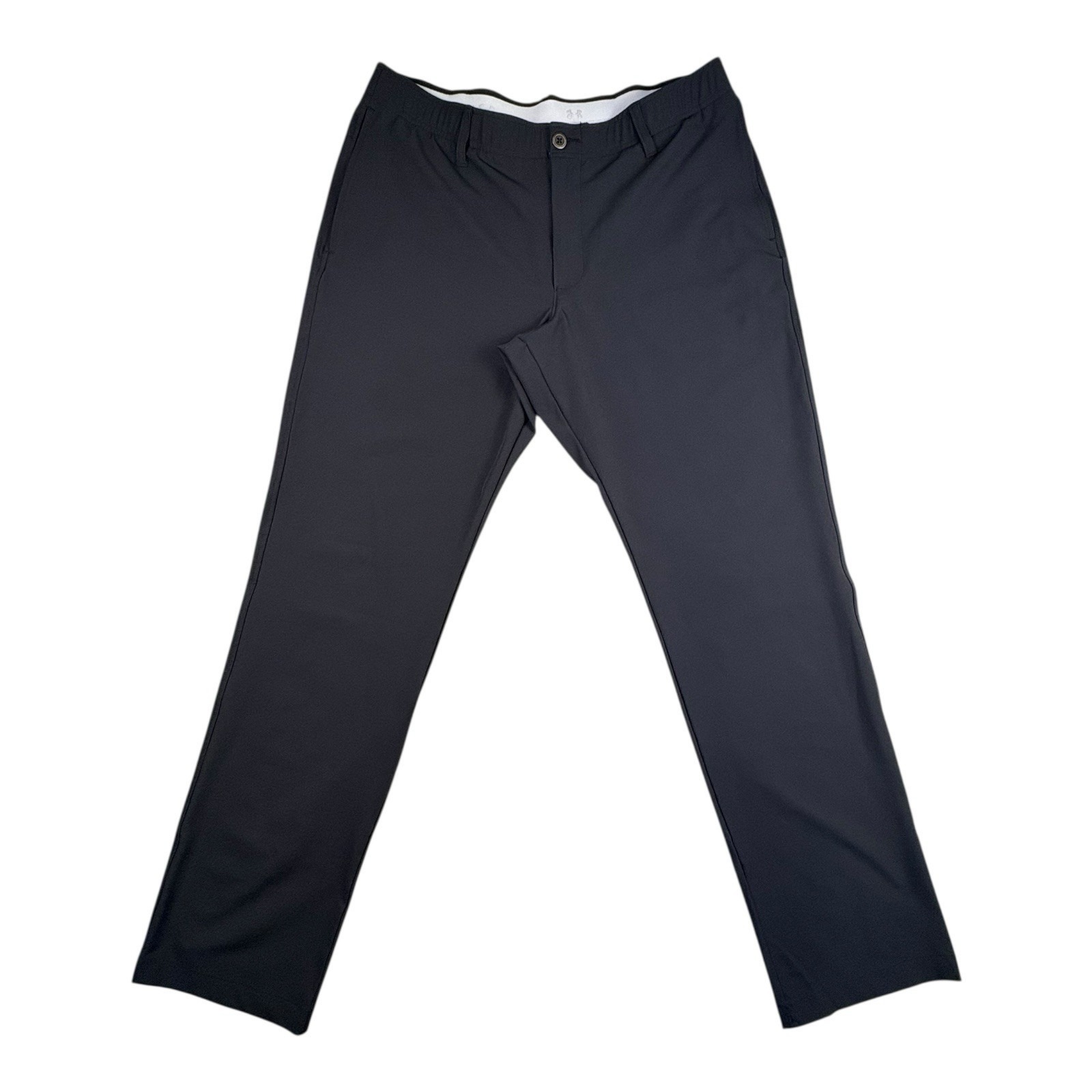 Under Armour Golf Pants 38x32 Black Stretch Athletic Fit Tapered NWOT