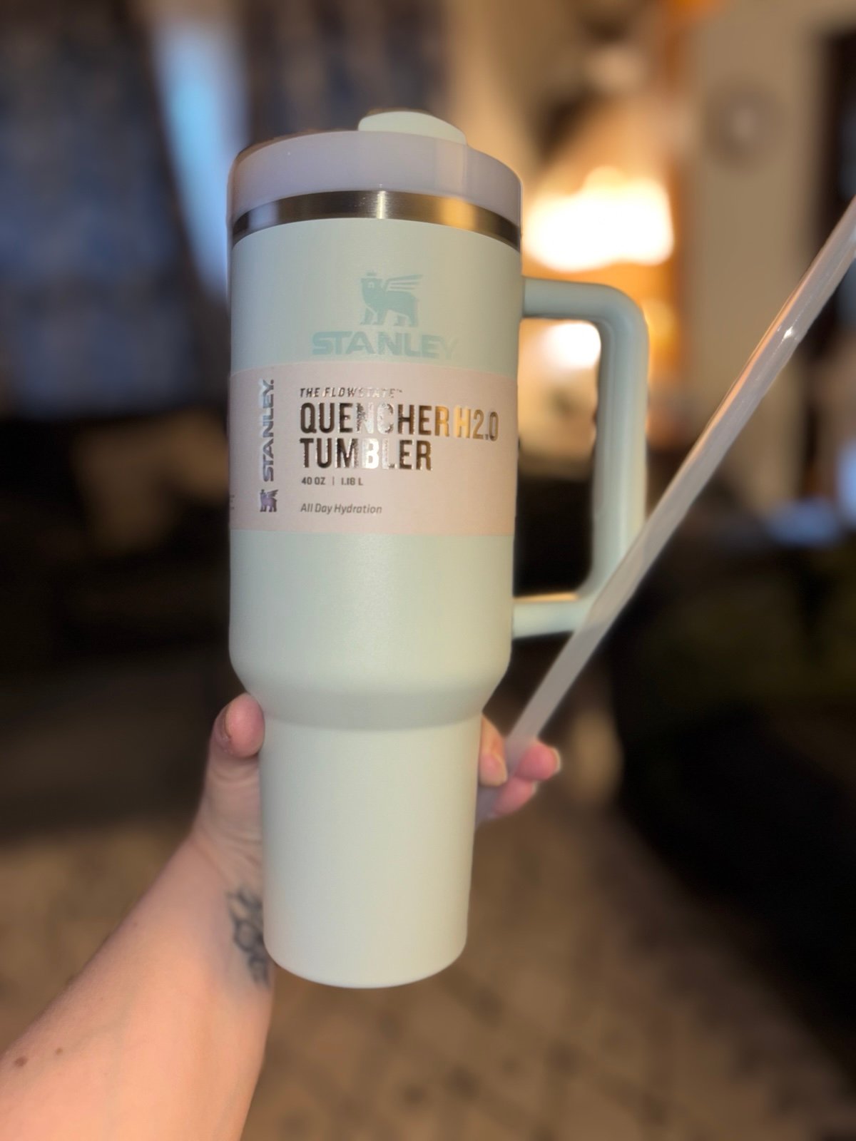 Stanley Quencher H2.0 40 oz. Tumbler, Mist, NWT