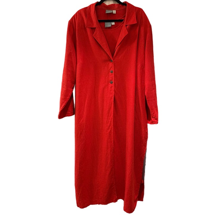 Rabbit Rabbit Rabbit Women’s 20W 3 Piece Set 2 Dresses 1 Cover Linen Blend