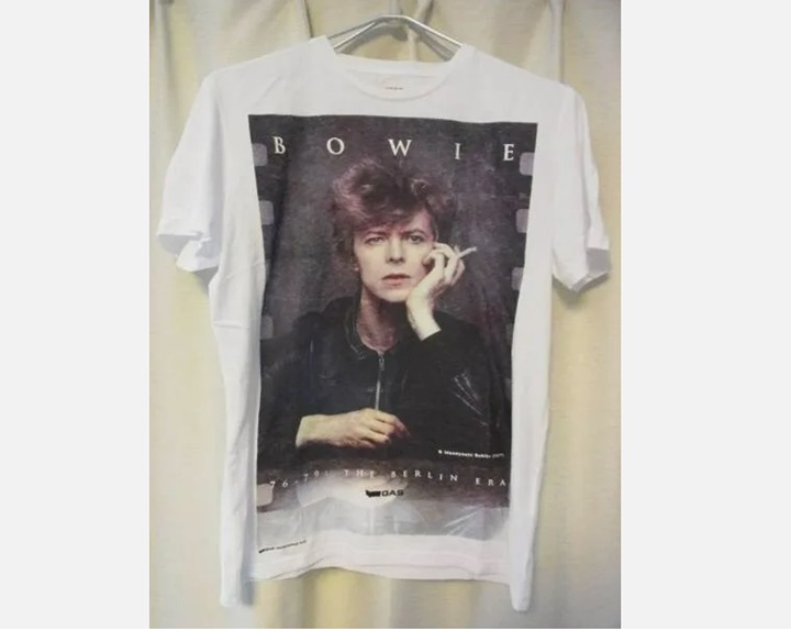 David Bowie RARE LIMITED EDITION #296 GAS JEANS 'Heroes' Medium T-shirt NWT