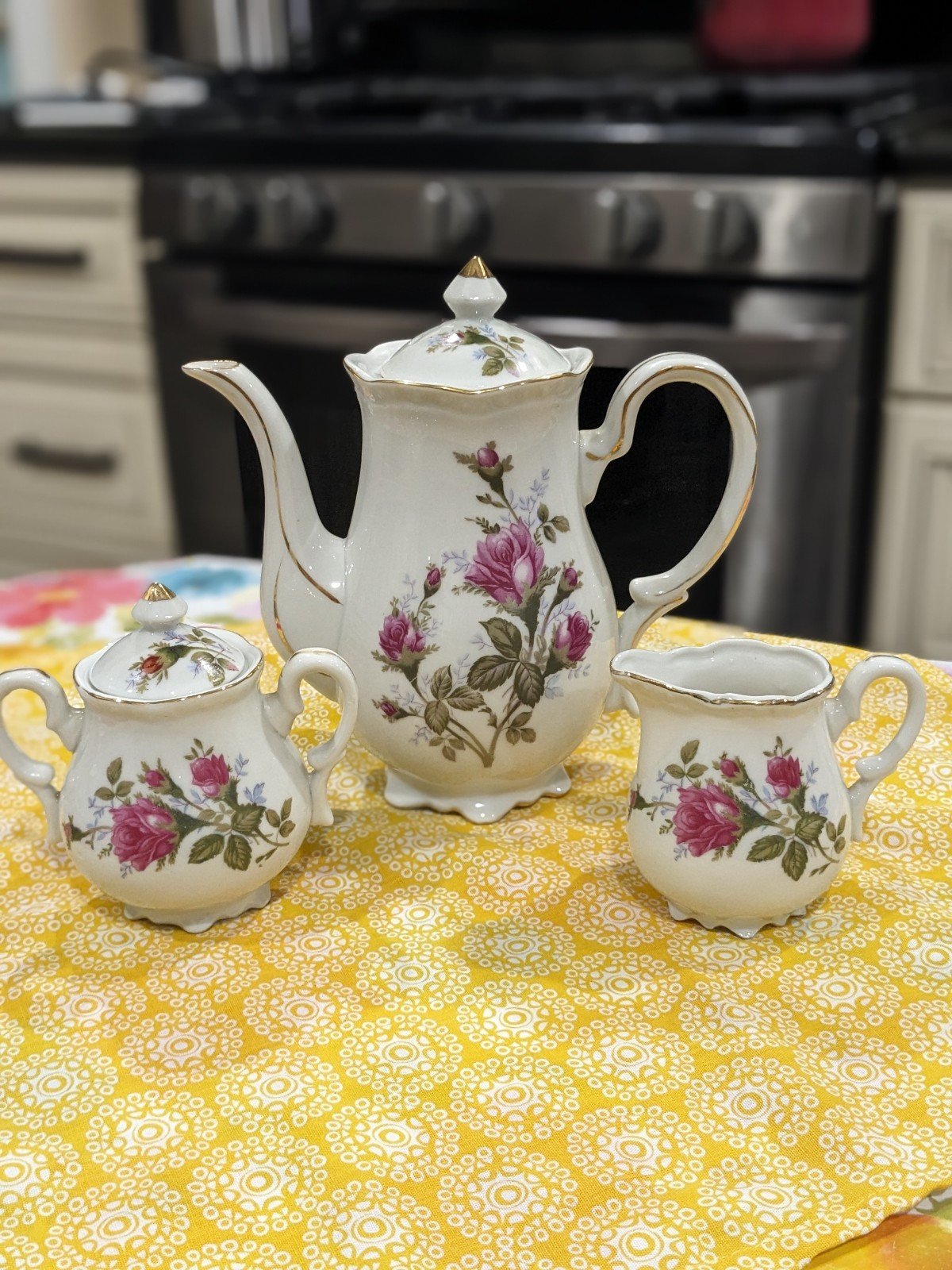 UCAGCO japan ceramic vintage coffee pot cream and sugar dish