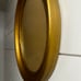 Vintage Victorian Beaded Wood Photo Frame Gold 17x14